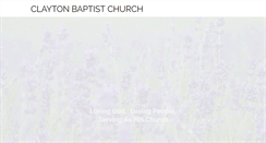 Desktop Screenshot of claytonbaptist.com